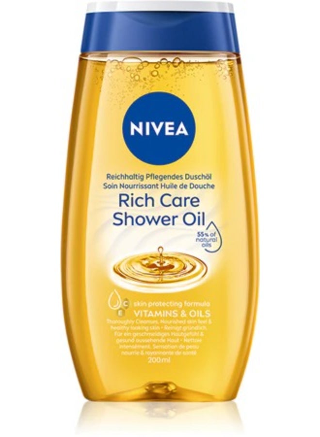 Nivea Rich Care Shower Oil 250 ml - Image 1